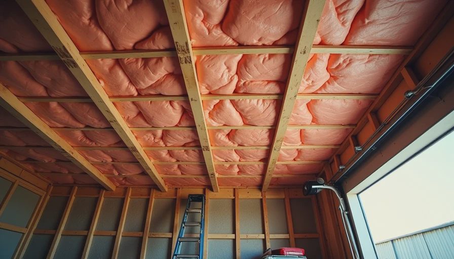 Illustration for exposed garage ceiling insulation
