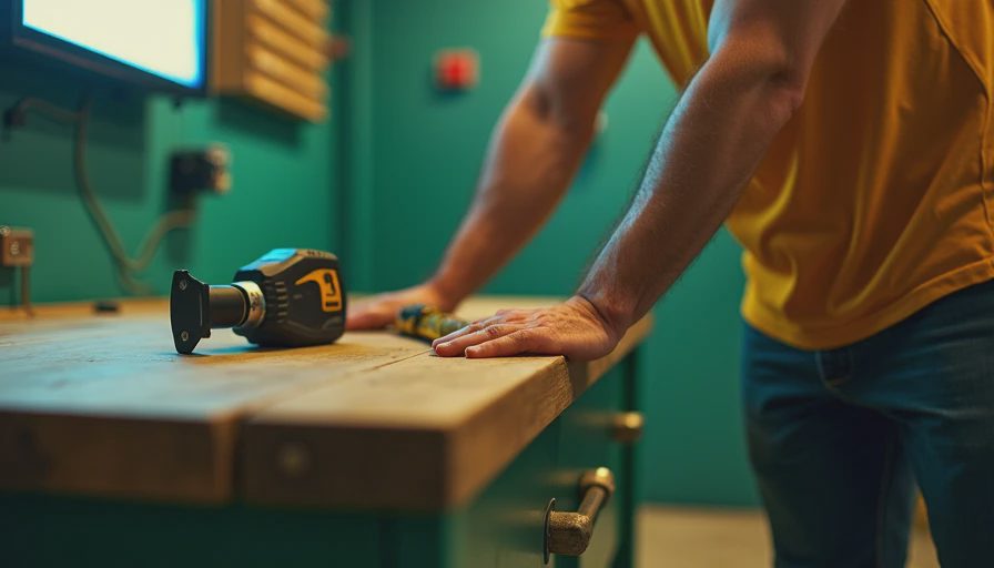 Illustration for diy workbench with wheels