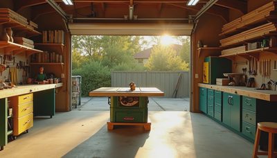 Workbench Built in Table Saw: A Garage Layout That Earns Its Keep