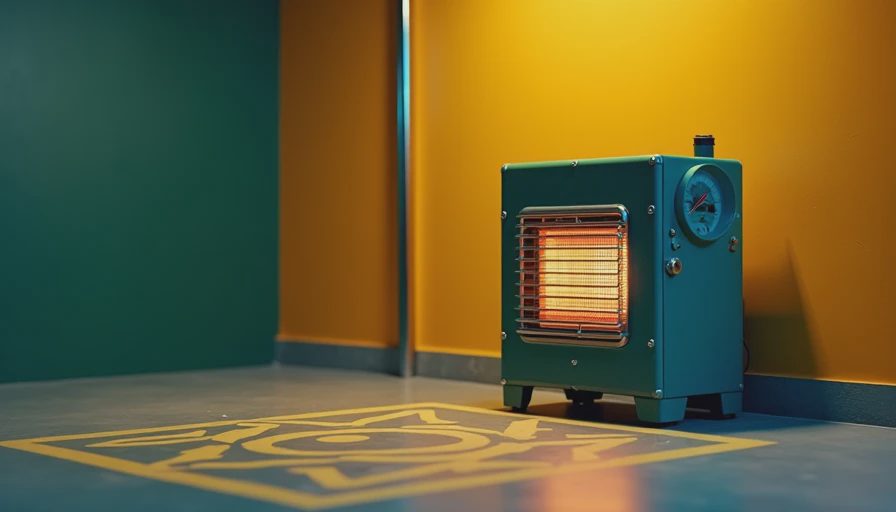 Visual context for radiant heat garage heater