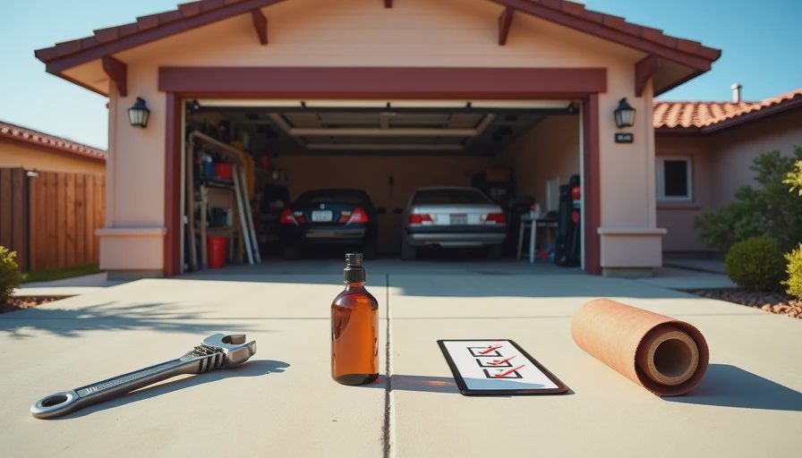 Visual context for garage door maintenance tips