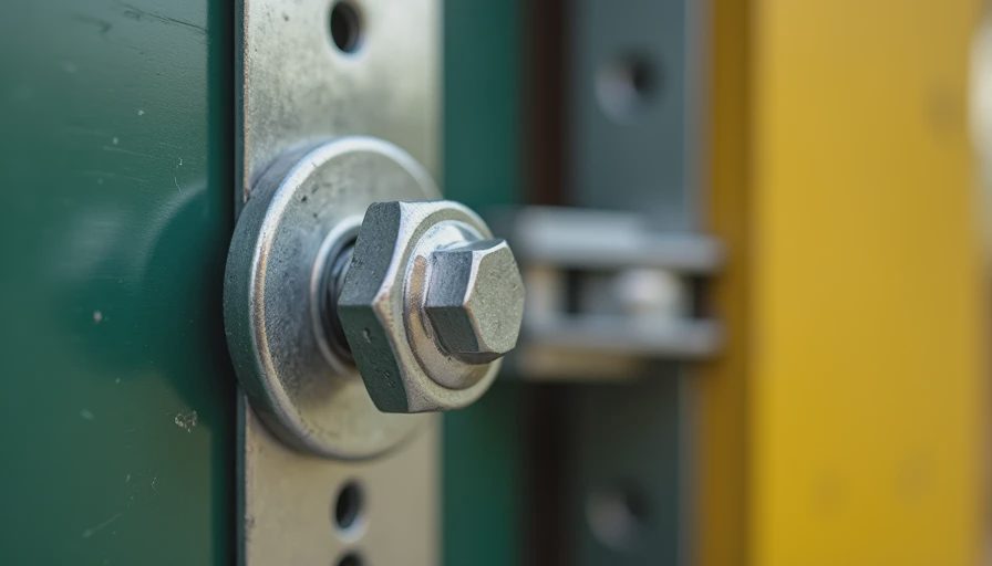Visual context for garage door bolts