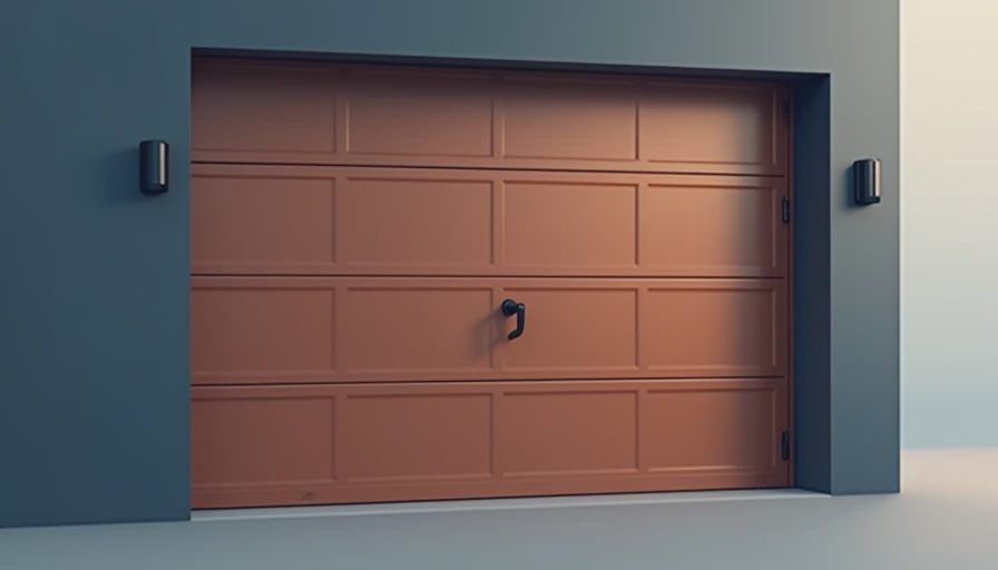 Visual context for garage doors brown