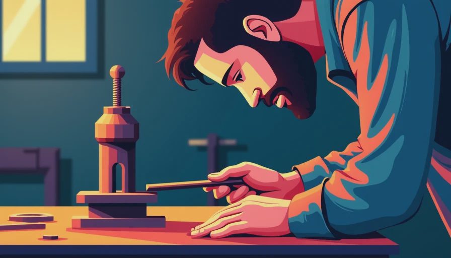 Illustration for bench vise